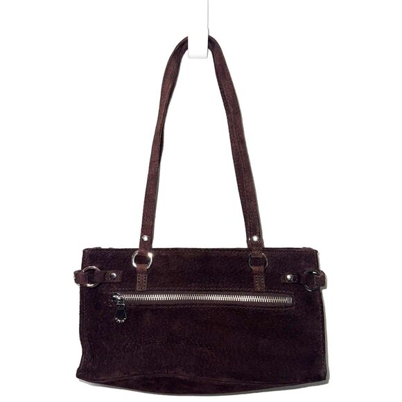 Vintage Wilson's Leather Suede Shoulder Bag With Coin Purse Brown - Picture 2 of 6